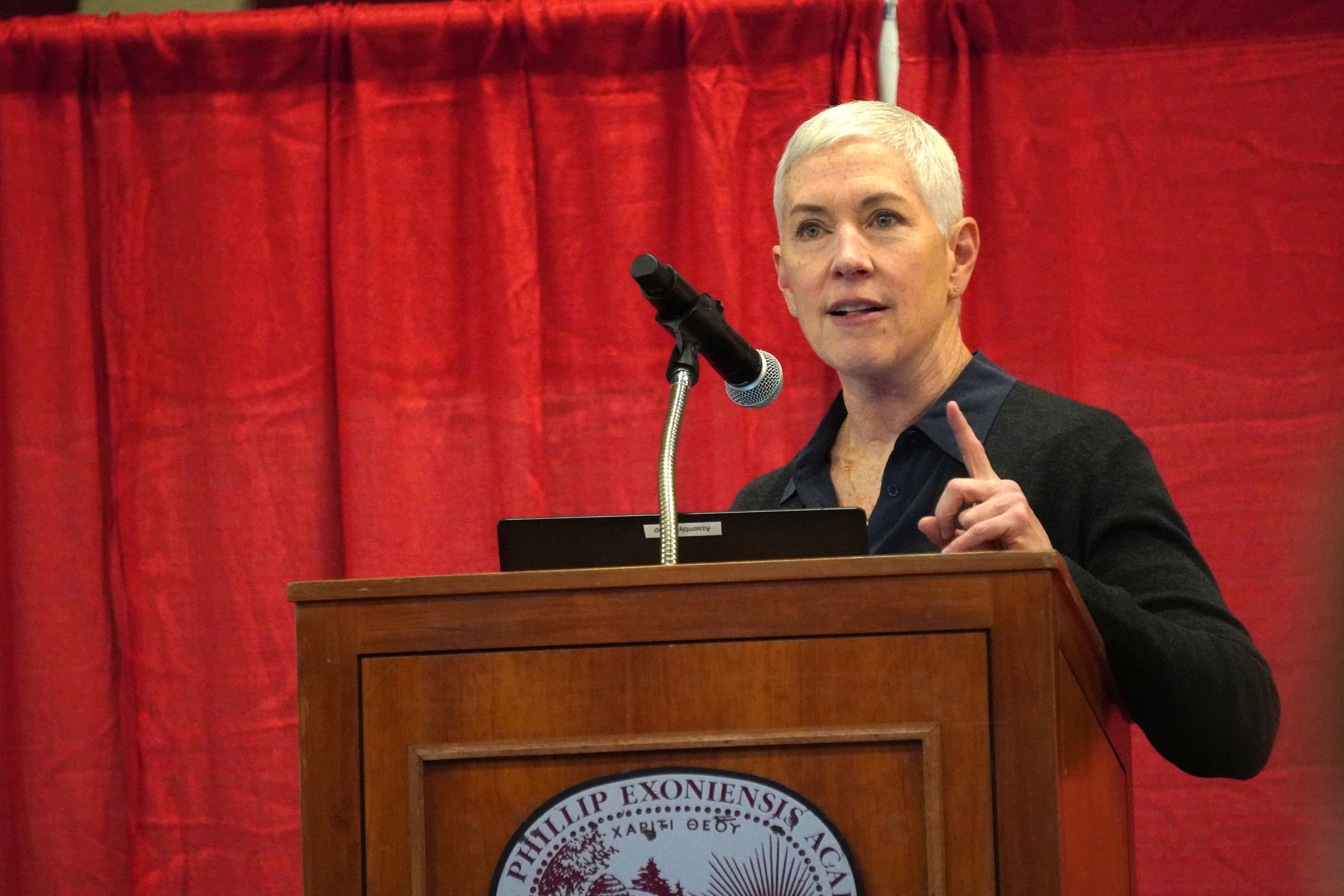 On Oct. 17, 2025, Noelle Giddings, one of the few female comic book artists in the comic industry, spoke to the Academy about her career.
As someone who has hand-sketched, inked, and colored various comics — Marvel, DC Comics, etc.— to have created pieces for television or for chair prints, Giddings brought her niche story to Exeter.