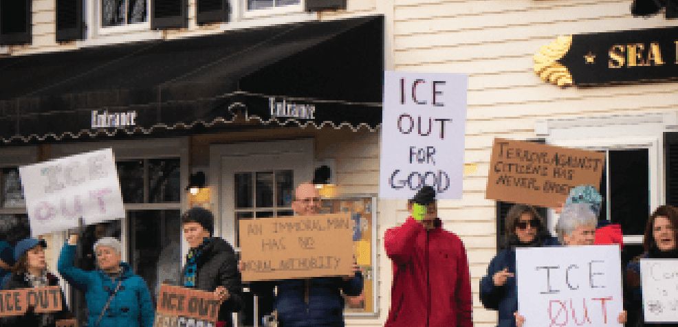 Exeter Participates in ICE Protests