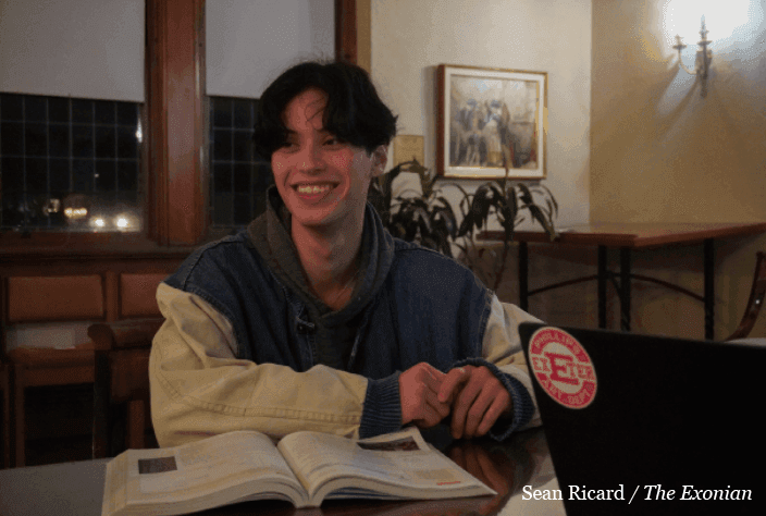 Eager to earn a spot at prestigious Boston meets, athletes from across New England flood the indoor track, ready to compete with the Phillips Exeter track and field team. Amidst the chaos of the jolting starting pistol and the anticipation around the track, senior Truman Yee relaxes in the corner, eyes closed in meditation.
